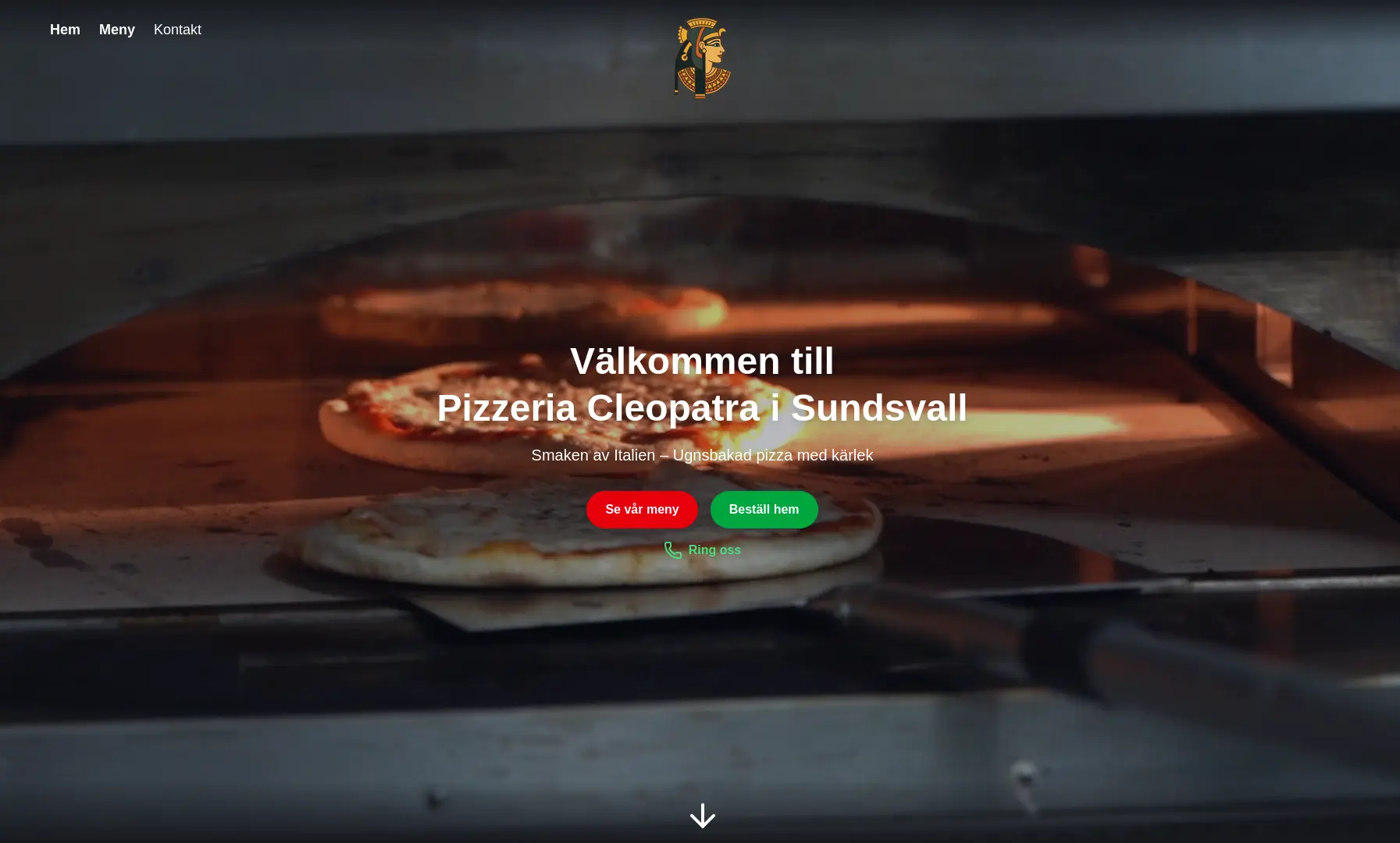 Hemsida vi byggt åt Cleopatra i Sundsvall, Bosvedjan